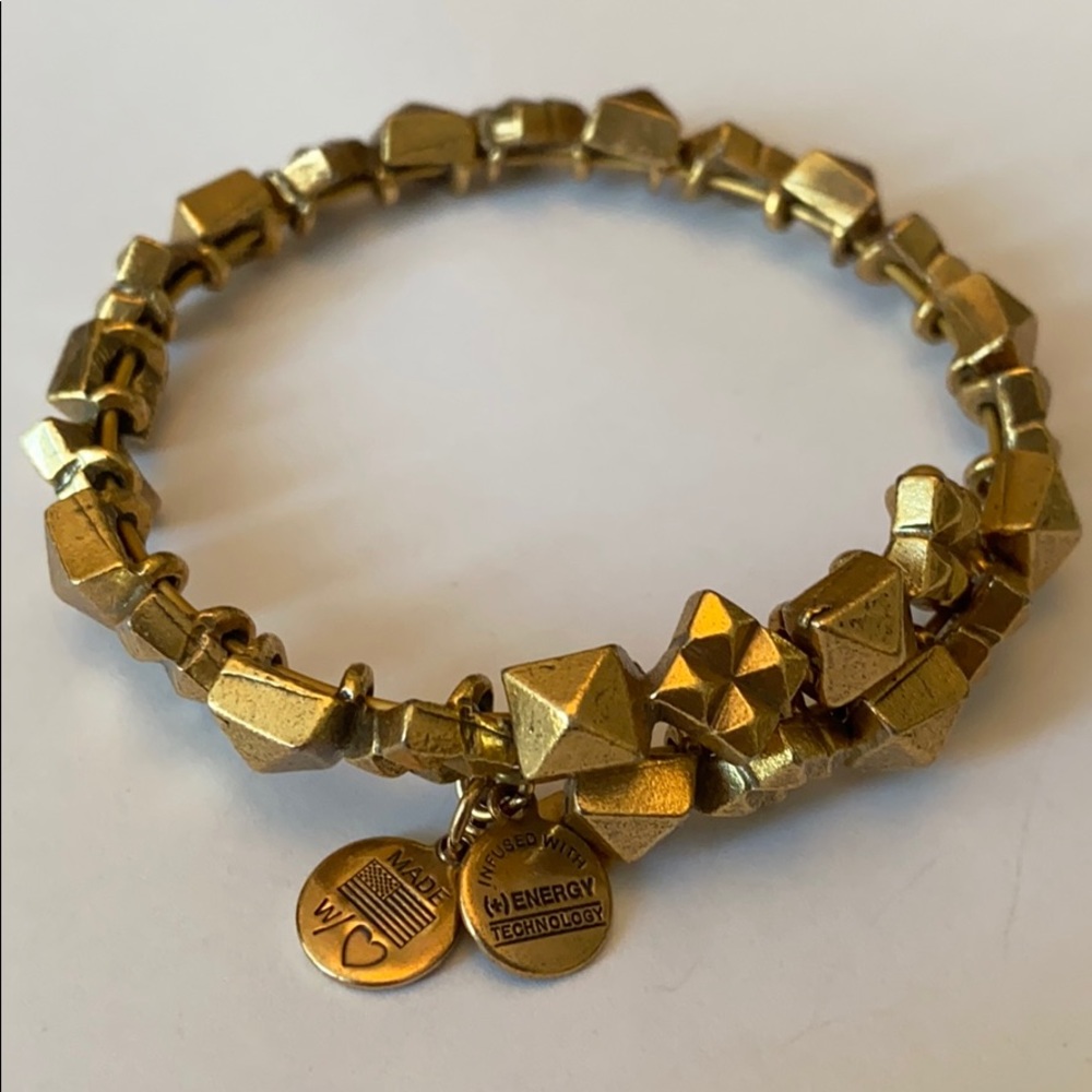 Alex and Ani gold bangle bracelet